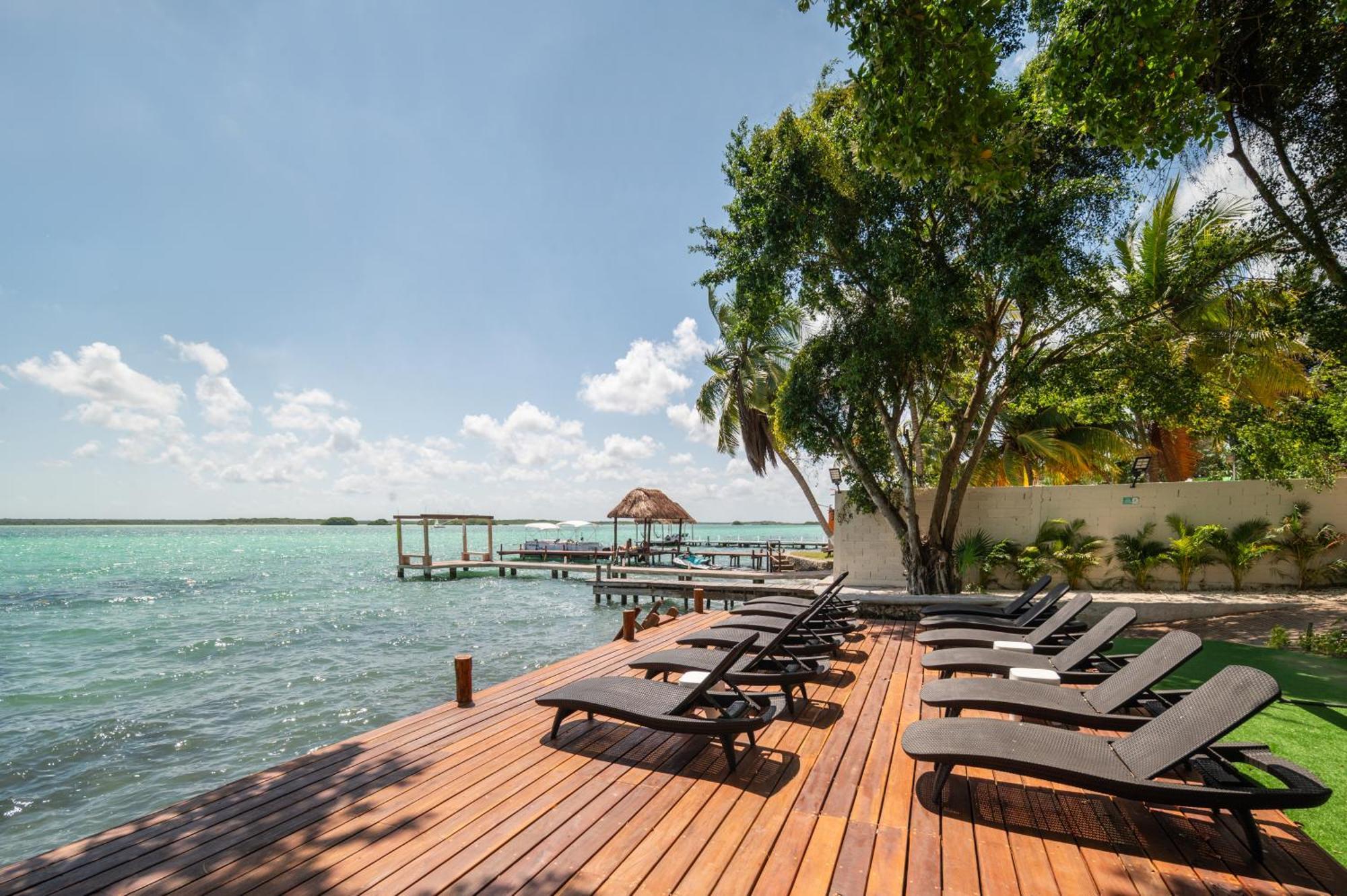 Casa Aakal Lagoon Front Bacalar Buitenkant foto